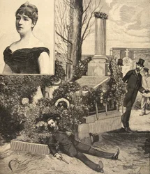 Samobójstwo generała Boulangera, z „Le Petit Parisien”, 11 października 1891